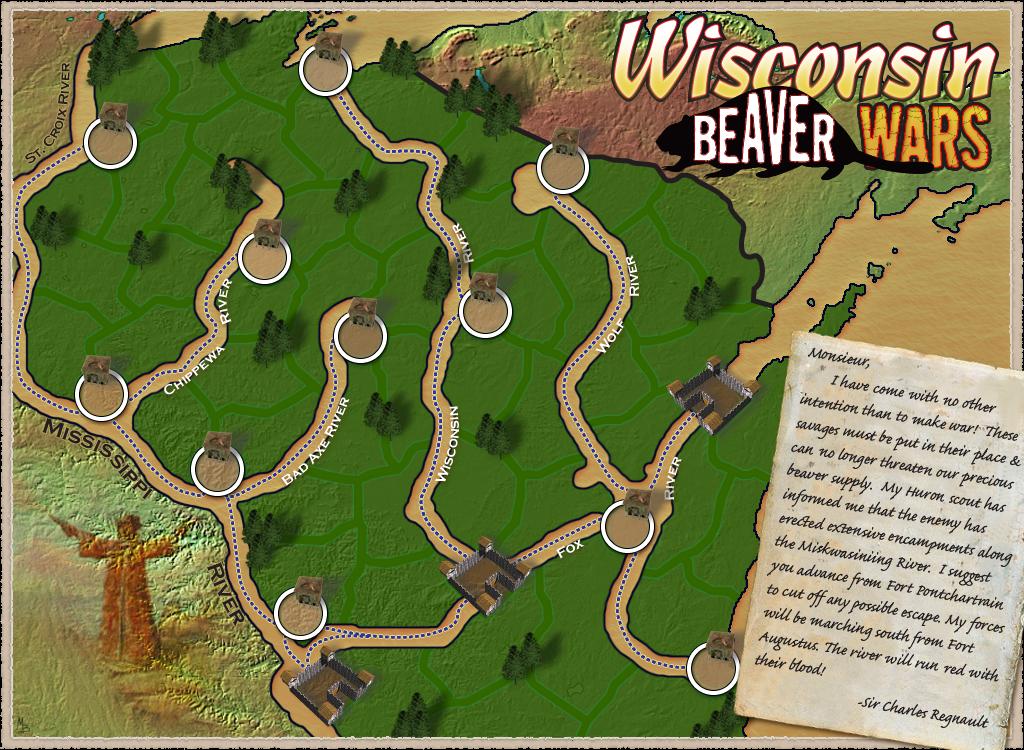 Wisconsin Beaver Wars Map
